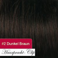 120g Clip in Extensions Echthaar Haarverlngerung 76cm #2