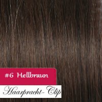 Clip in Extensions Echthaar 210g Haarverlngerung 60cm #6