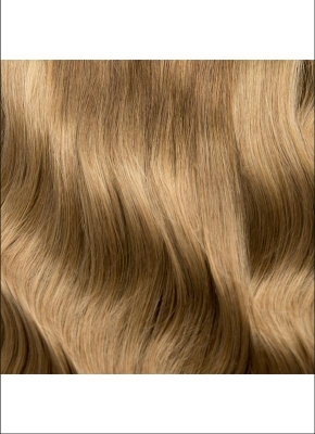 Ponytail 100% Echthaar 50cm Lnge Ombre T4/08 Lightbrown-Blond