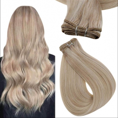 Tresse Remyhaar 100g Mix-Blond 18/613 in 50cm doppelt vernht