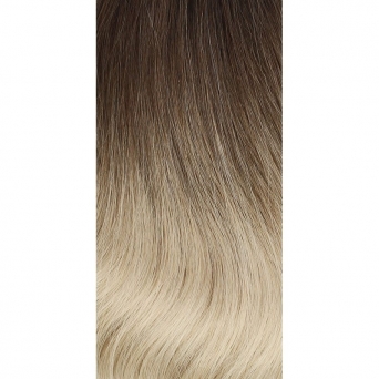 Clip in Extensions Echthaar Set Ombre Braun Blond #4/613 160g