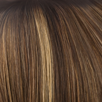 nahtlose Clip-in-Extensions Set aus Echthaar in 60cm fr Haarverdichtung und Haarverlngerung! 280g Latte Brown #P4-8